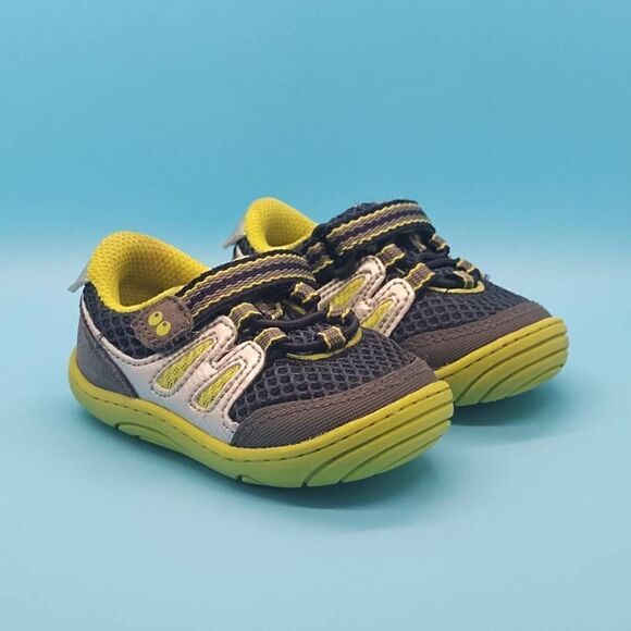 Surprize by Stride Rite Aston Walking Sneakers Infant Sz 3 Baby Shoes Blue Green - Picture 1 of 13